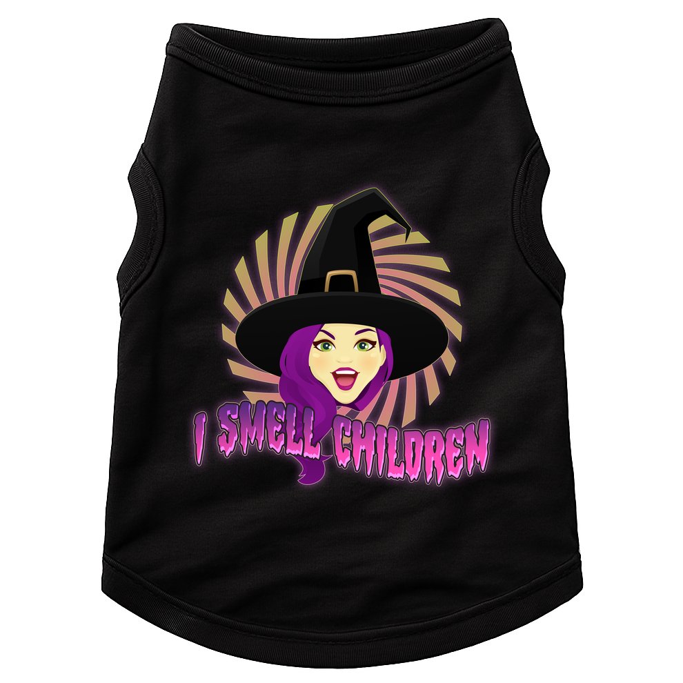Funny Halloween Witch I Smell Children Doggie Tank