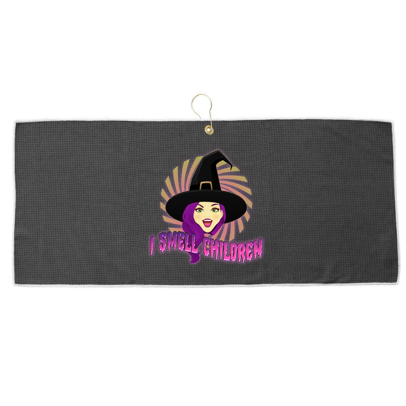 Funny Halloween Witch I Smell Children Large Microfiber Waffle Golf Towel
