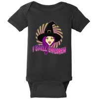 Funny Halloween Witch I Smell Children Baby Bodysuit