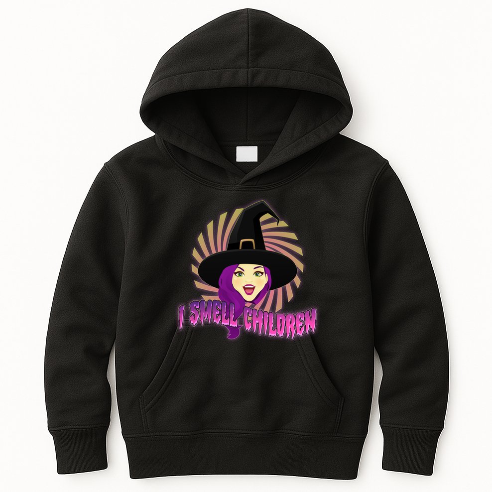 Funny Halloween Witch I Smell Children Kids Hoodie