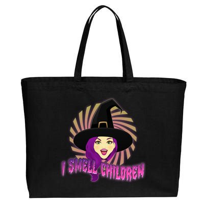 Funny Halloween Witch I Smell Children Cotton Canvas Jumbo Tote