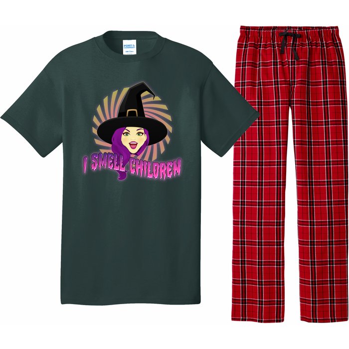 Funny Halloween Witch I Smell Children Pajama Set