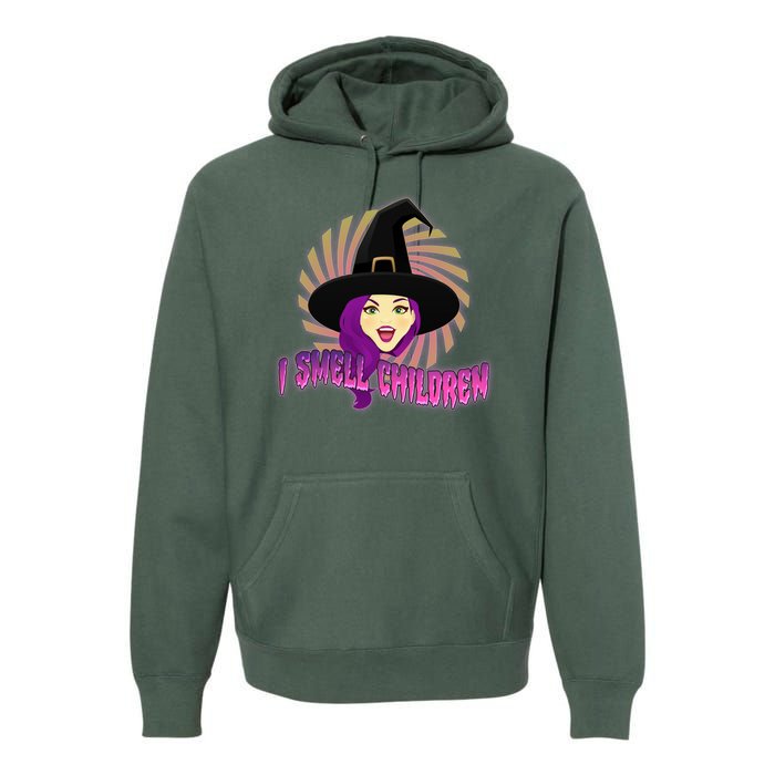 Funny Halloween Witch I Smell Children Premium Hoodie