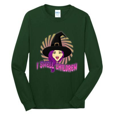 Funny Halloween Witch I Smell Children Tall Long Sleeve T-Shirt