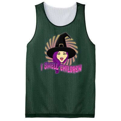 Funny Halloween Witch I Smell Children Mesh Reversible Basketball Jersey Tank