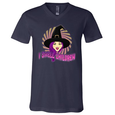 Funny Halloween Witch I Smell Children V-Neck T-Shirt