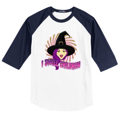 Funny Halloween Witch I Smell Children Baseball Sleeve Shirt