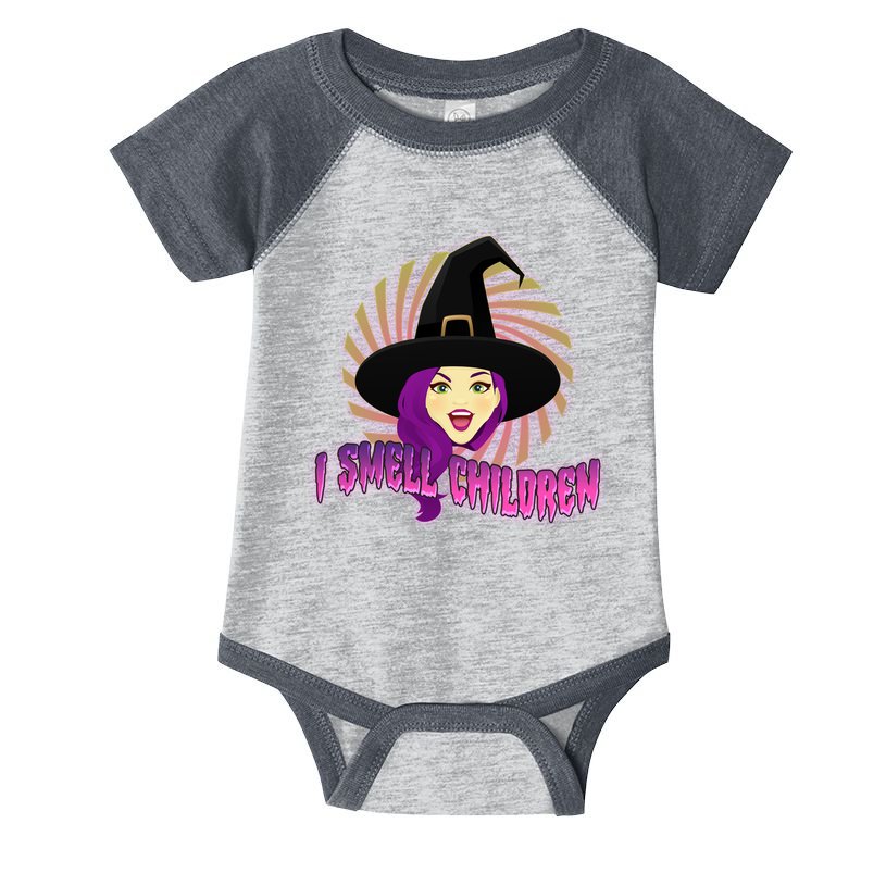 Funny Halloween Witch I Smell Children Infant Baby Jersey Bodysuit