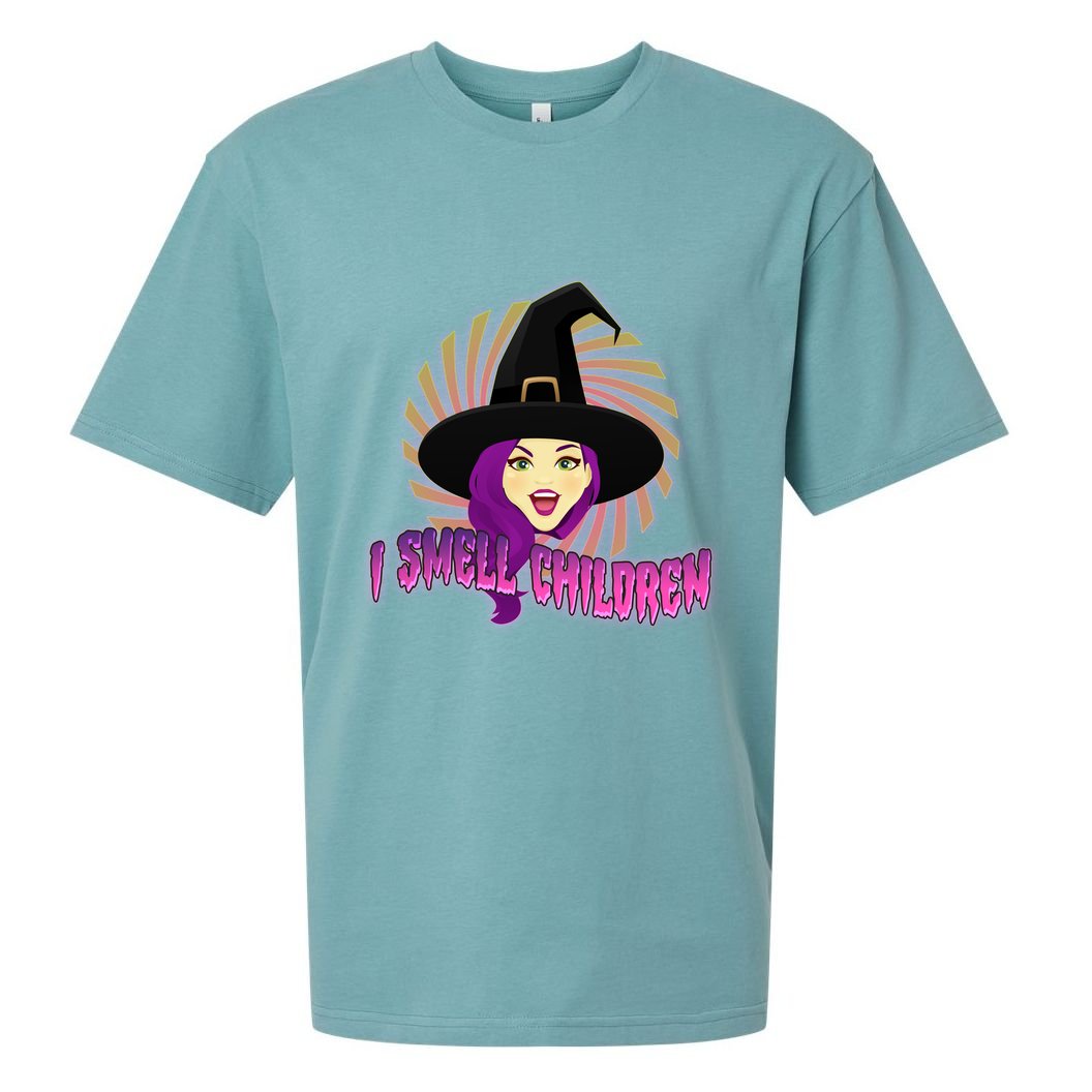 Funny Halloween Witch I Smell Children Sueded Cloud Jersey T-Shirt