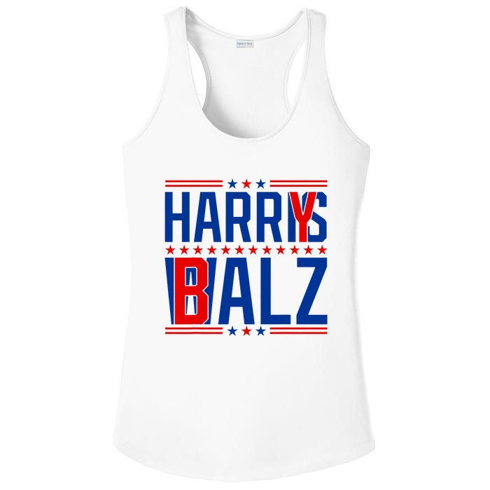 Funny Harris Walz 24 Harry Balz 2024 Meme Democratics Vote Ladies PosiCharge Competitor Racerback Tank