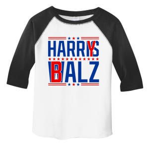 Funny Harris Walz 24 Harry Balz 2024 Meme Democratics Vote Toddler Fine Jersey T-Shirt