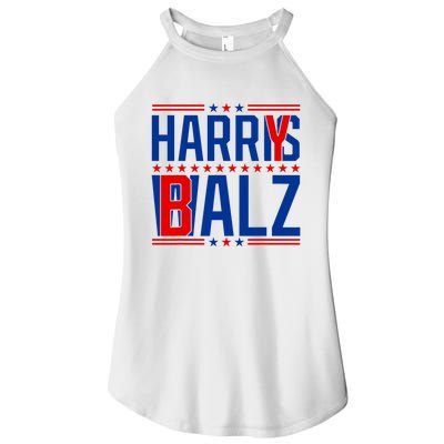 Funny Harris Walz 24 Harry Balz 2024 Meme Democratics Vote Women's Perfect Tri Rocker Tank