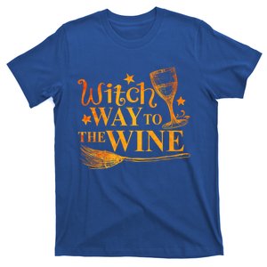 Funny Halloween Witch Way To The Wine Wine Halloween Great Gift T-Shirt