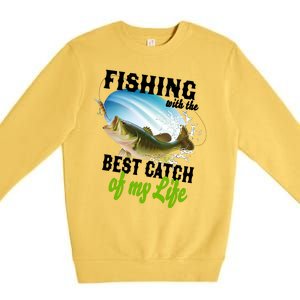 Fishing Husband Wife Marriage Premium Crewneck Sweatshirt