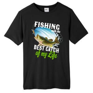 Fishing Husband Wife Marriage Tall Fusion ChromaSoft Performance T-Shirt