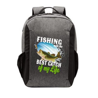 Fishing Husband Wife Marriage Vector Backpack