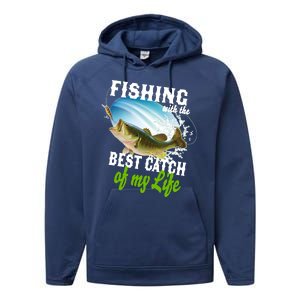 Fishing Husband Wife Marriage Performance Fleece Hoodie