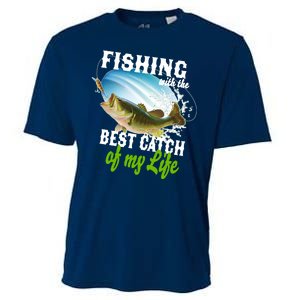 Fishing Husband Wife Marriage Cooling Performance Crew T-Shirt