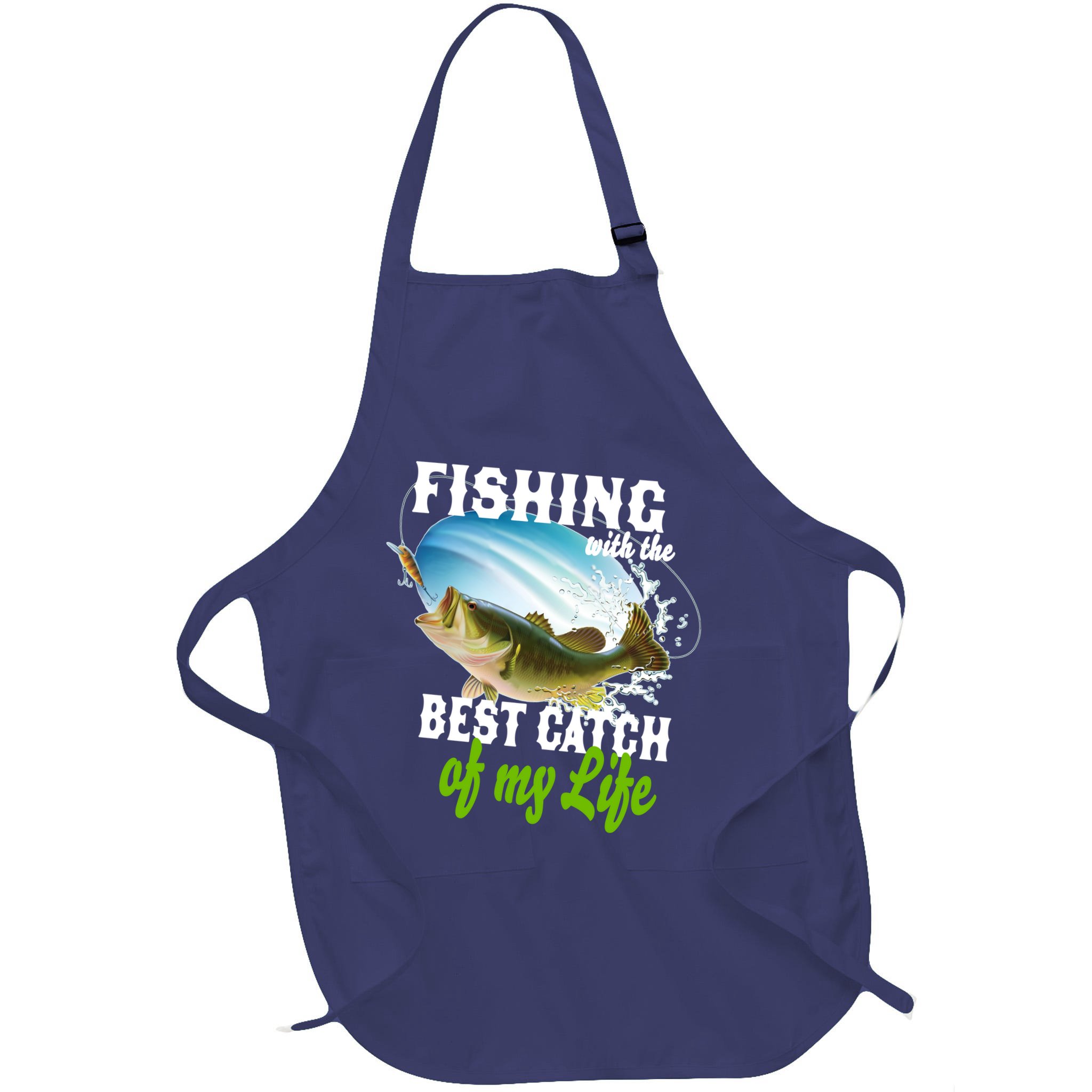 Fishing Husband Wife Marriage Apron