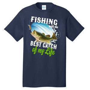 Fishing Husband Wife Marriage Tall T-Shirt