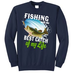 Fishing Husband Wife Marriage Tall Sweatshirt