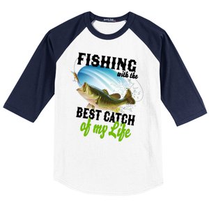 Fishing Husband Wife Marriage Baseball Sleeve Shirt