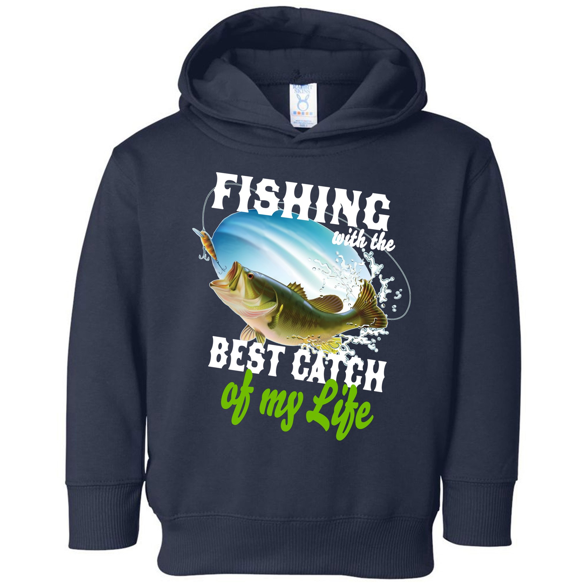 Fishing Husband Wife Marriage Toddler Hoodie