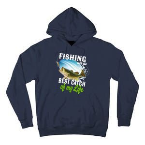 Fishing Husband Wife Marriage Tall Hoodie