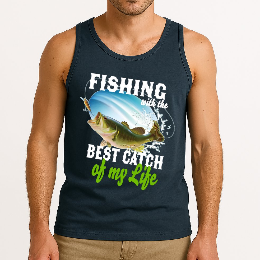 Fishing Husband Wife Marriage Tank Top