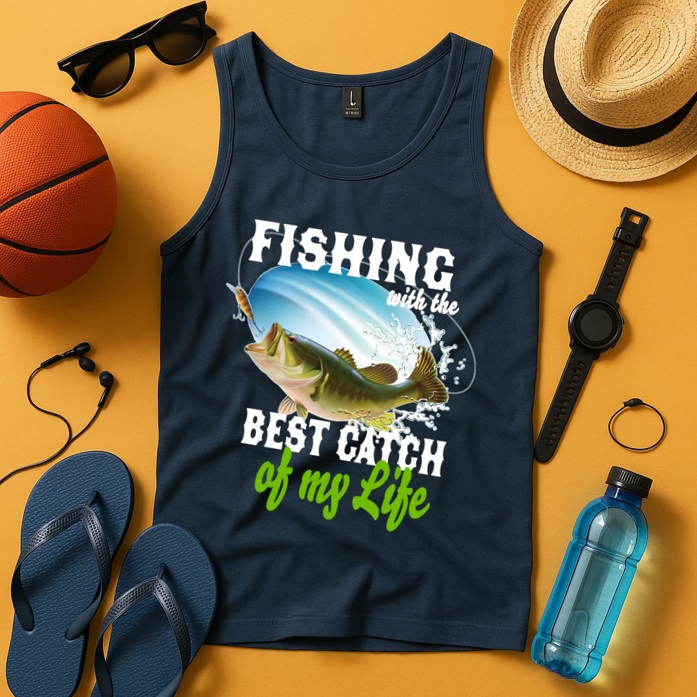 Fishing Husband Wife Marriage Tank Top