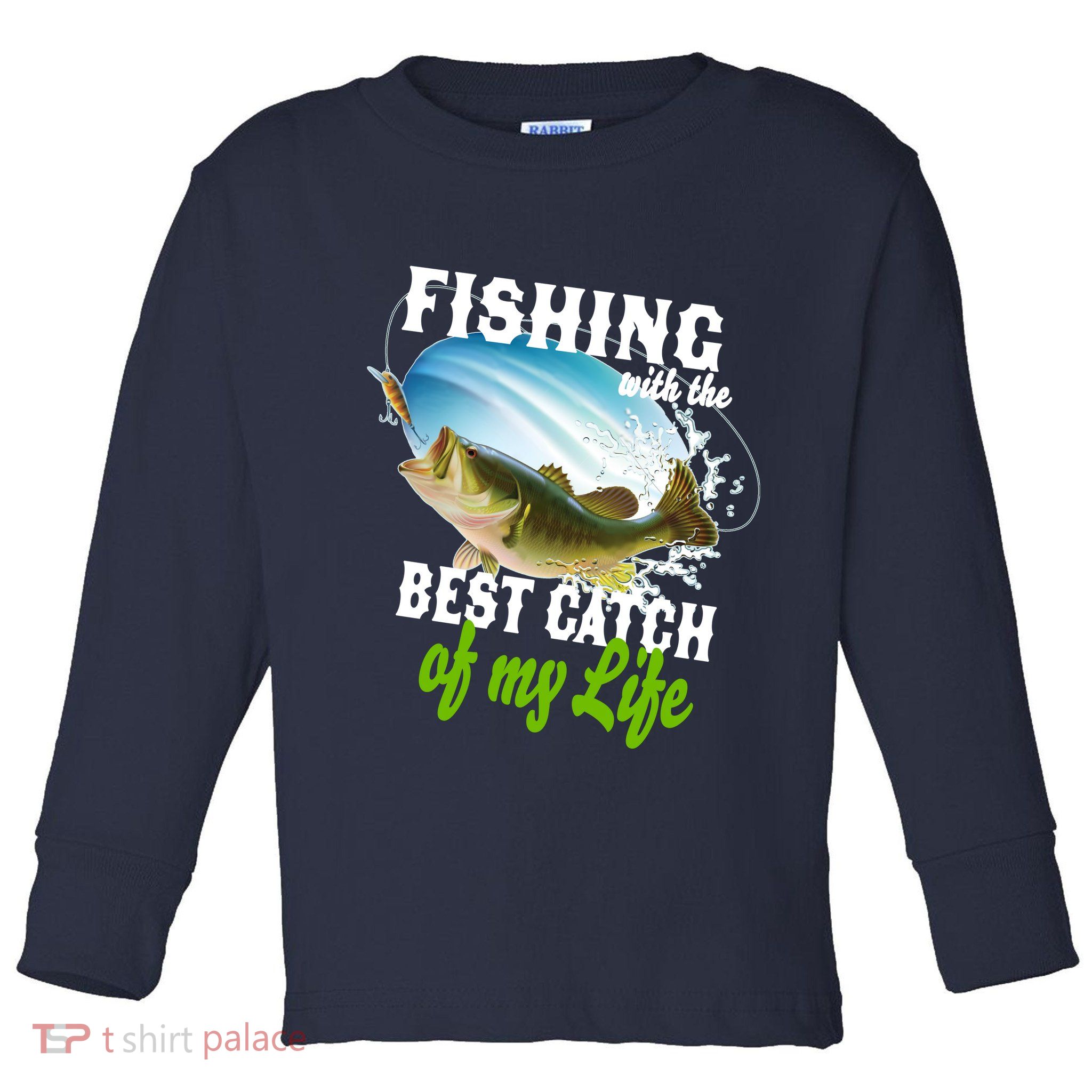 Fishing Husband Wife Marriage Toddler Long Sleeve Shirt