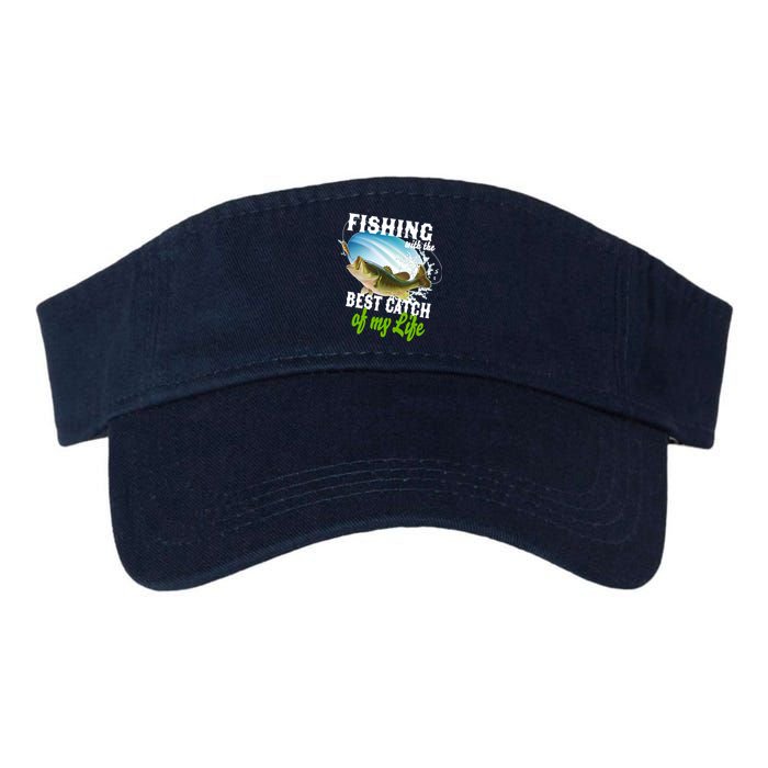 Fishing Husband Wife Marriage Valucap Bio-Washed Visor