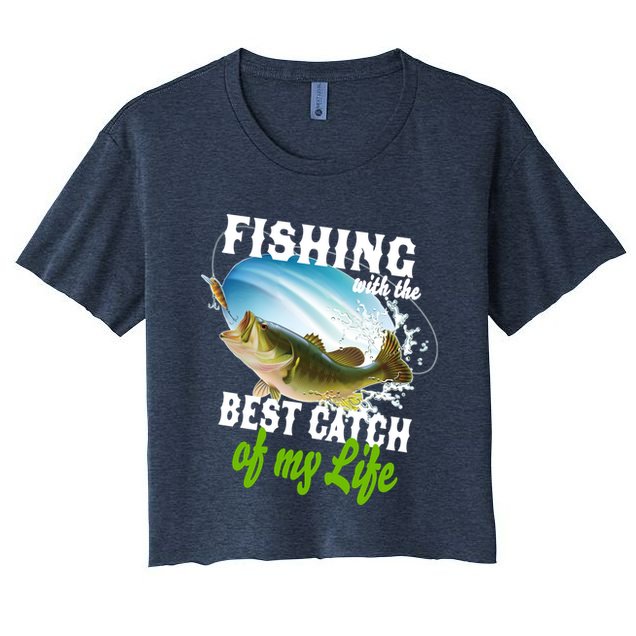 Fishing Husband Wife Marriage Crop Top