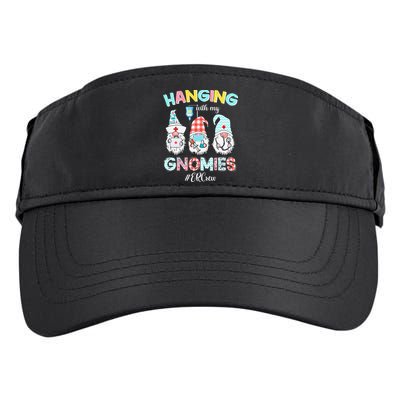 Funny Hanging With My ER Crew Gnomies Nursing Nurses Day Adult Drive Performance Visor