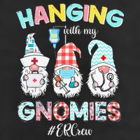 Funny Hanging With My ER Crew Gnomies Nursing Nurses Day Adult Drive Performance Visor