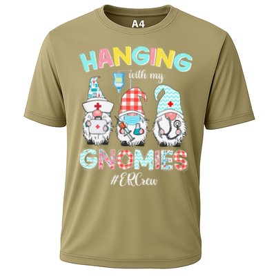 Funny Hanging With My ER Crew Gnomies Nursing Nurses Day Performance Shirt