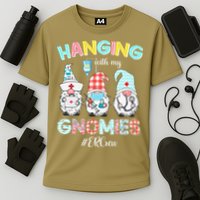 Funny Hanging With My ER Crew Gnomies Nursing Nurses Day Cooling Performance Crew T-Shirt