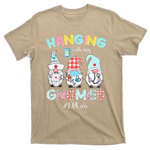 Funny Hanging With My ER Crew Gnomies Nursing Nurses Day T-Shirt