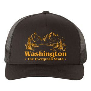 Funny Home Washington The Evergreen State Yupoong Adult 5-Panel Trucker Hat