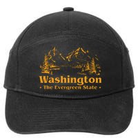 Funny Home Washington The Evergreen State 7-Panel Snapback Hat