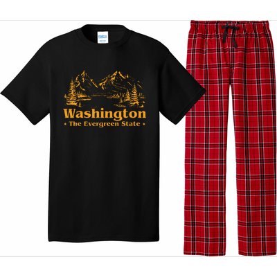 Funny Home Washington The Evergreen State Pajama Set