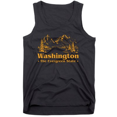 Funny Home Washington The Evergreen State Tank Top