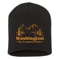 Funny Home Washington The Evergreen State Short Acrylic Beanie