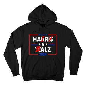 Funny Harris Walz 24 Hairy Balz 2024 Meme Democratics Vote Hoodie