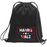 Funny Harris Walz 24 Hairy Balz 2024 Meme Democratics Vote Sweatshirt Cinch Pack Bag