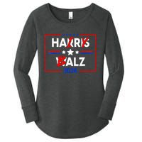 Funny Harris Walz 24 Hairy Balz 2024 Meme Democratics Vote Women's Perfect Tri Tunic Long Sleeve Shirt