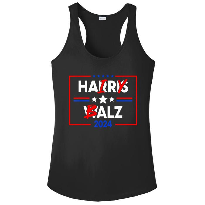 Funny Harris Walz 24 Hairy Balz 2024 Meme Democratics Vote Ladies PosiCharge Competitor Racerback Tank