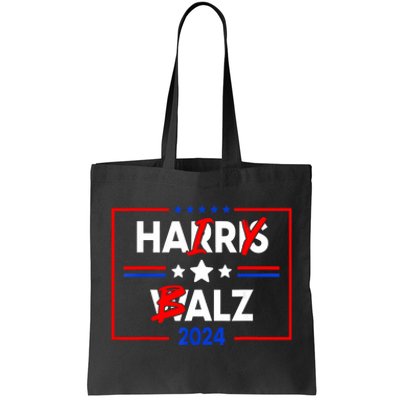 Funny Harris Walz 24 Hairy Balz 2024 Meme Democratics Vote Tote Bag