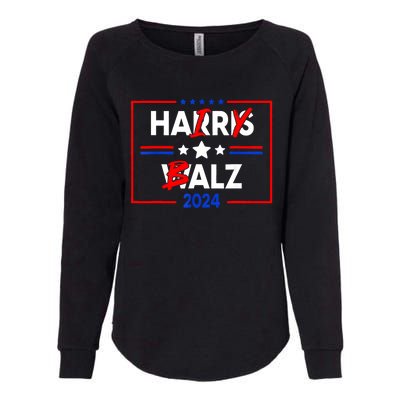 Funny Harris Walz 24 Hairy Balz 2024 Meme Democratics Vote Womens California Wash Sweatshirt