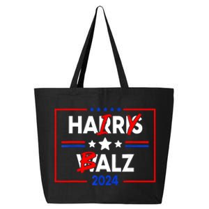 Funny Harris Walz 24 Hairy Balz 2024 Meme Democratics Vote 25L Jumbo Tote